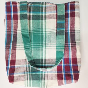 Pure cotton hand-woven fabric hand tote bag