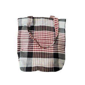 Pure cotton hand-woven fabric hand tote bag
